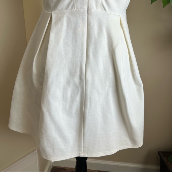 Lulus Cutout and About White Skater Dress Sz M - Picture 13 of 16